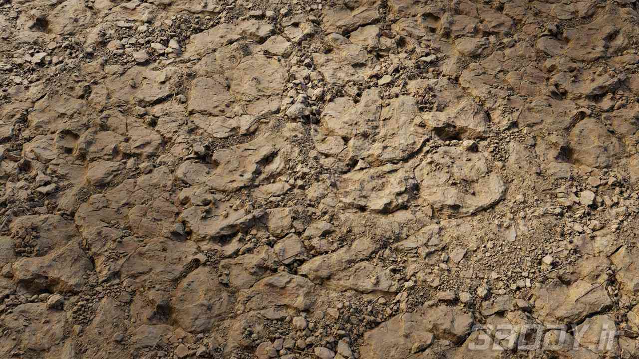 متریال صخره ناهموار rough rock عکس 1